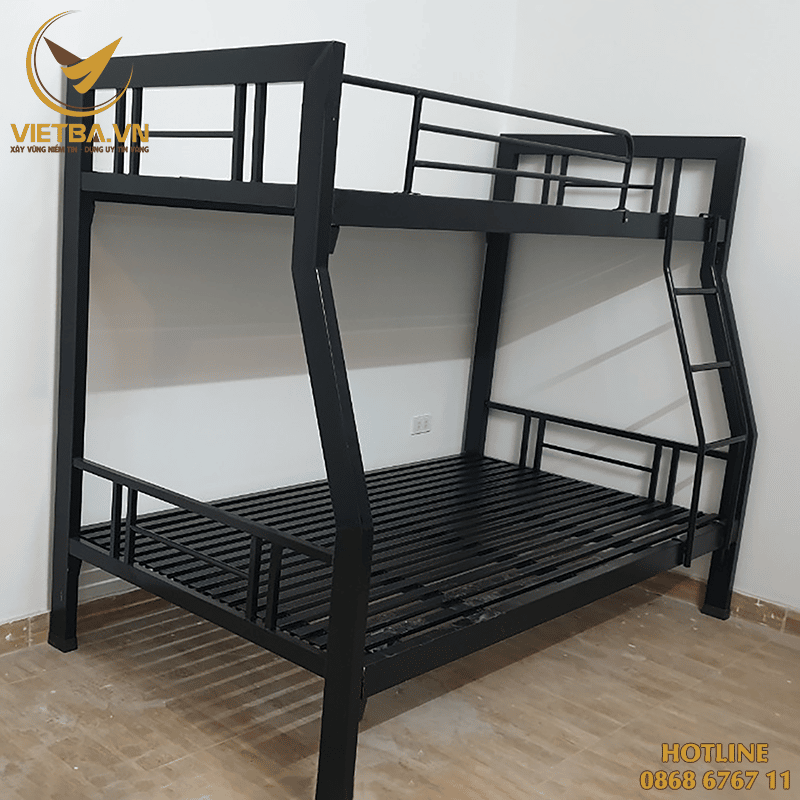 Giường sắt lệch tầng mẫu đẹp giá rẻ tại kho - V3-4204