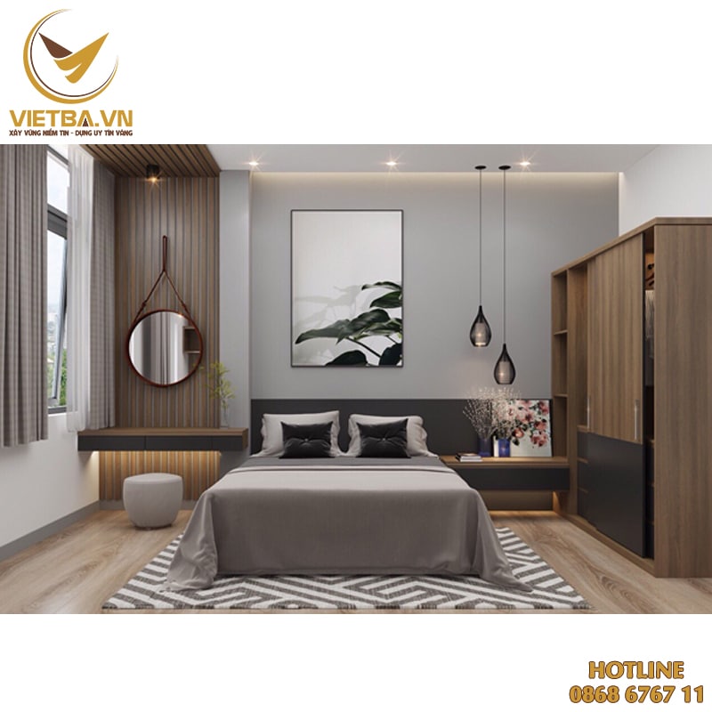 Combo phòng ngủ đẹp sang mẫu hiện đại giá rẻ – V3-4003