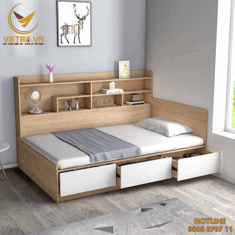 Giường ngủ đa năng kèm ngăn kéo giá tốt - V3-4107