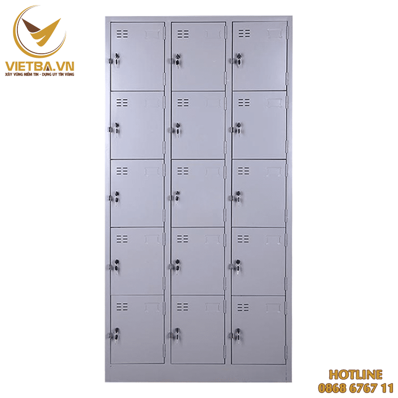 Tủ sắt locker 15 ngăn cho công nhân V3-3406