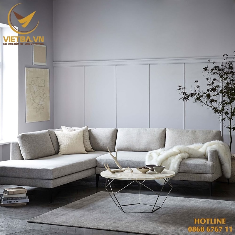 Bộ sofa góc phòng khách hiện đại V3-6112