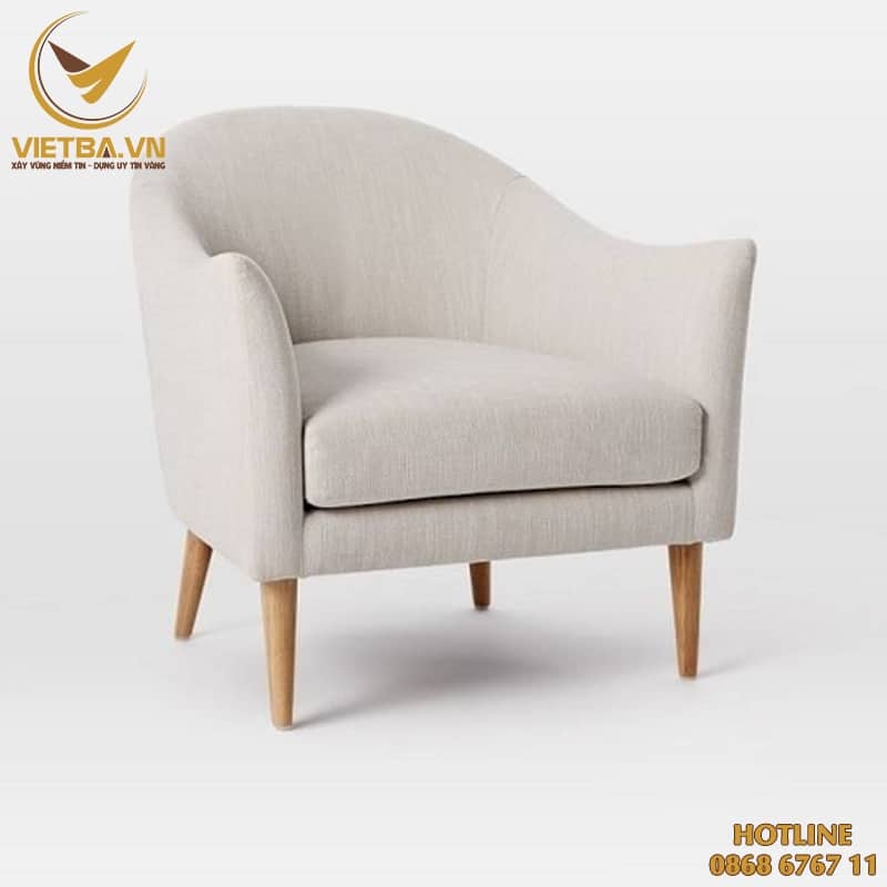 Mẫu ghế sofa đơn chân gỗ giá rẻ V3-6211