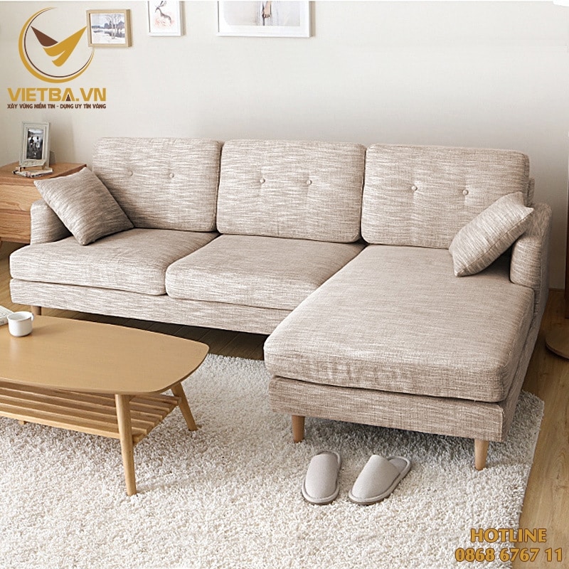Mẫu sofa góc phòng khách đẹp giá rẻ V3-6117