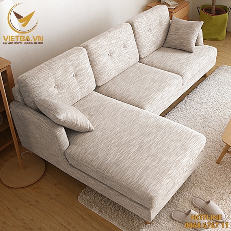 Mẫu sofa góc phòng khách đẹp giá rẻ V3-6117