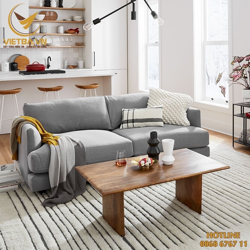 Mẫu sofa văng nỉ cao cấp cho phòng khách V3-6008