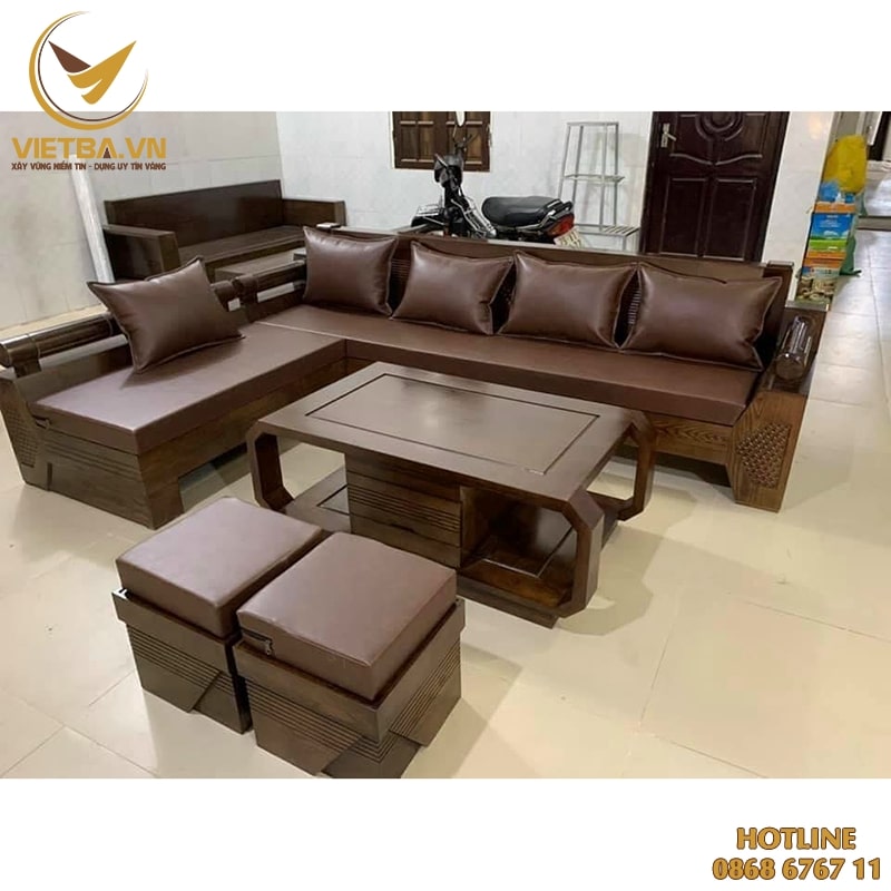 Sofa gỗ mẫu hiện đại cao cấp giá tốt - V3-6309