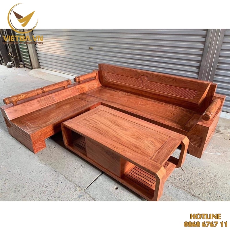 Sofa gỗ mẫu mới đẹp sang giá rẻ - V3-6319