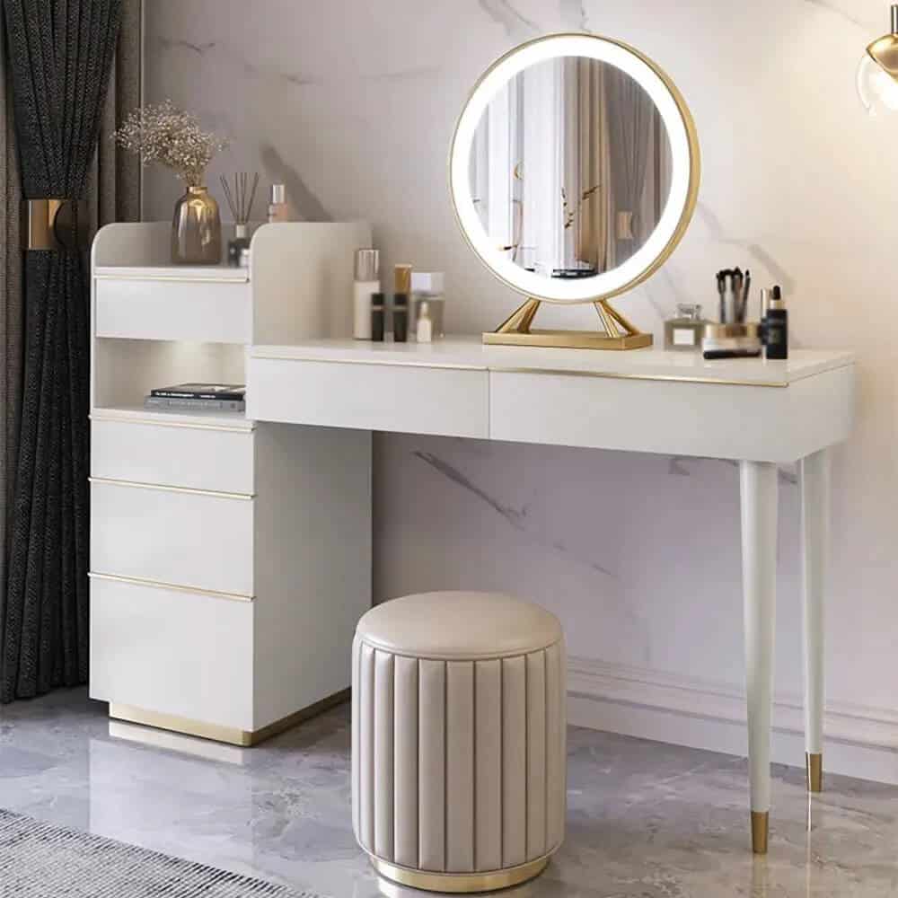Tìm hiểu mẫu bàn trang điểm có đèn cho các phòng ngủ mới nhất