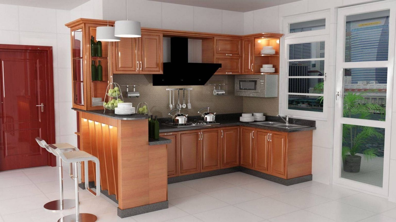 Ấn tượng với 10+ Mẫu quầy bar mini phòng khách siêu đẹp