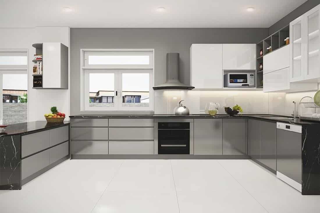 Kích thước tủ bếp chữ U chuẩn – Cách tính kích thước bếp chữ U