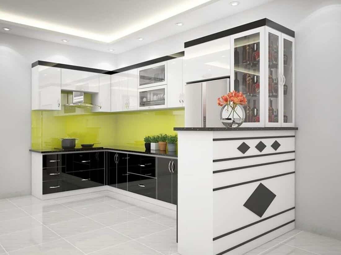Kích thước tủ bếp chữ U chuẩn – Cách tính kích thước bếp chữ U