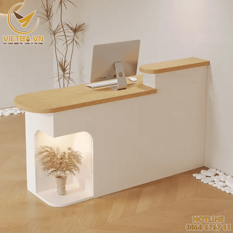 Quầy lễ tân giá rẻ nhỏ gọn V3-1613